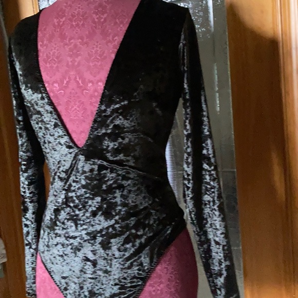 Velvet Suede Bodysuit - Picture 2 of 4